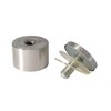 Outwater Round Standoffs, 1 in Bd L, Stainless Steel Brushed, 1-1/2 in OD 3P1.56.00082